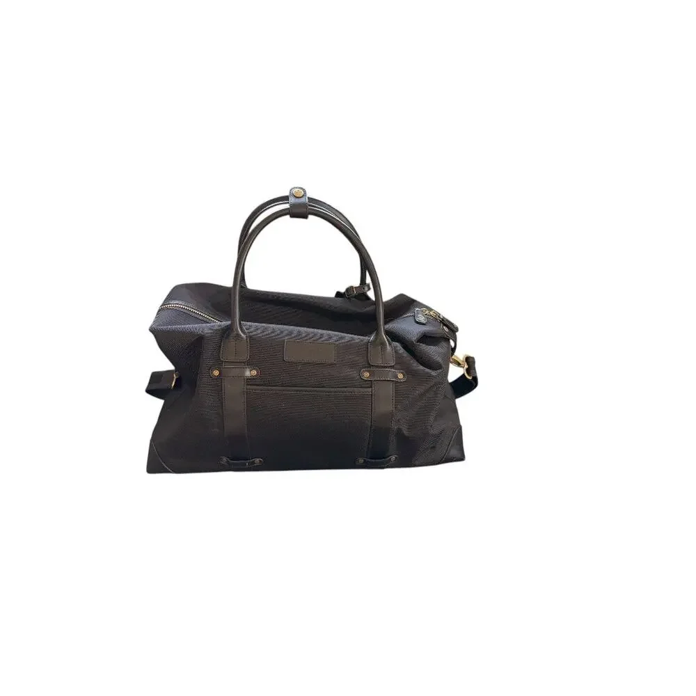 Tommy Bahama Black Ballistic Nylon Duffle Bag